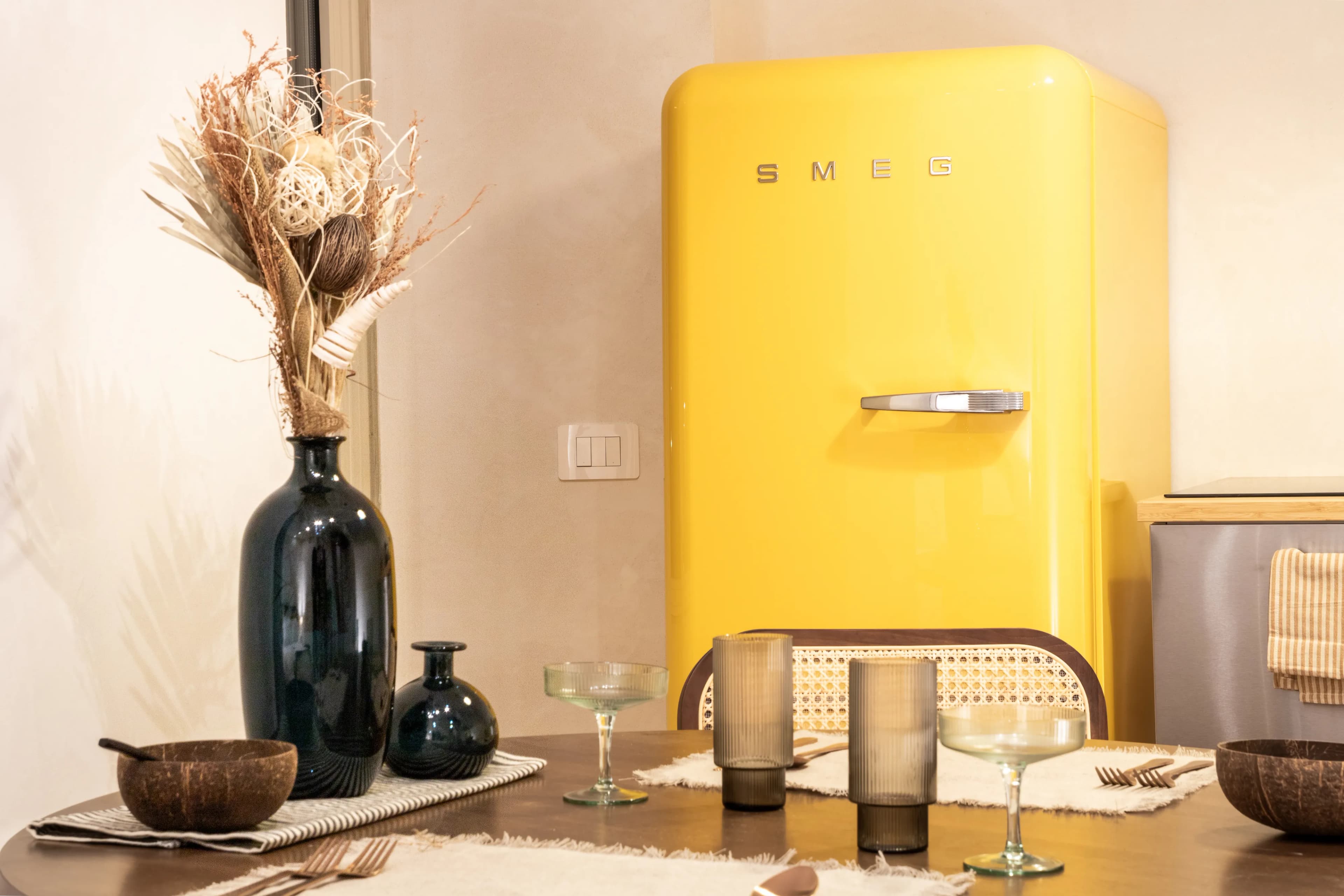 Quiet living room arranged for medium-term guests